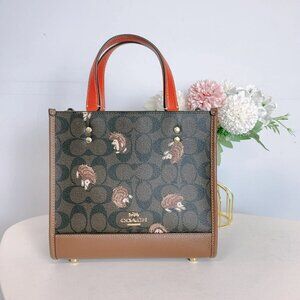 COACH CC769 Dempsey Tote 22 In Signature Canvas With Hedgehog Print